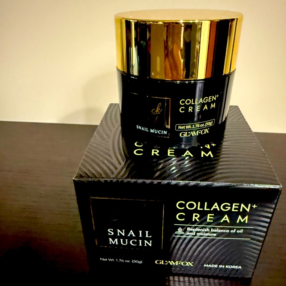 GlamFox - Black Snail Musin Collagen Cream - 50 g / 1.76 oz